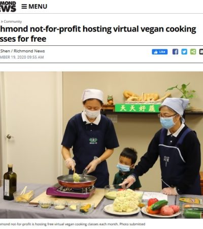 Richmond not-for-profit hosting virtual vegan cooking classes for free –  Nono Shen / Richmond News