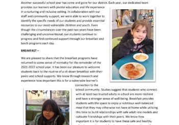 Surrey School District Meal Program Report for Riverdale, Kirkbride, Forsyth and W.E. Kinvig Elementary - July 2022_頁面_1