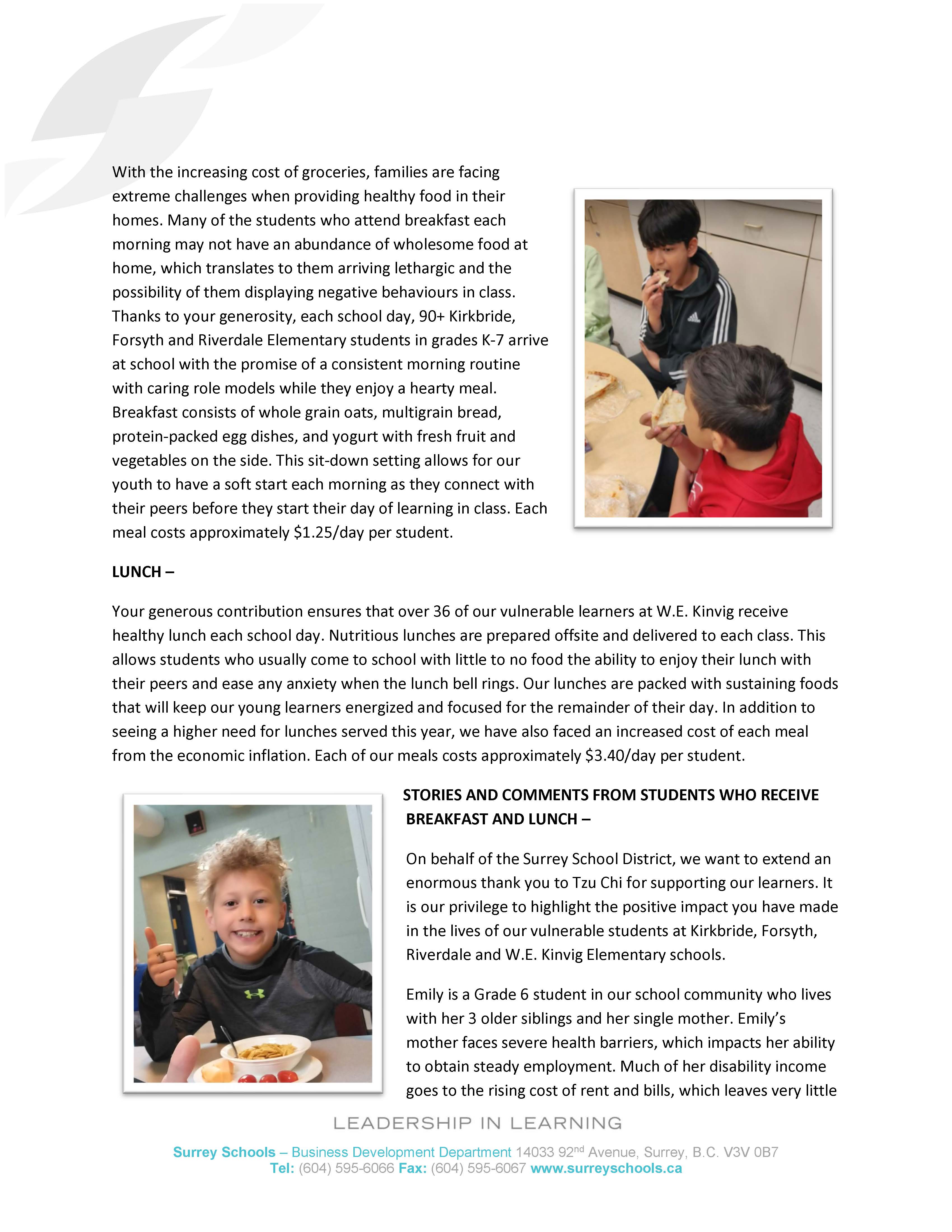 Surrey School District Meal Program Report for Riverdale, Kirkbride, Forsyth and W.E. Kinvig Elementary - July 2022_頁面_2