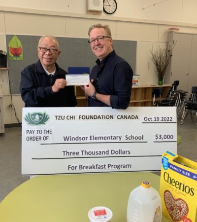 Supporting Windsor Elementary School in Burnaby the Breakfast Program.